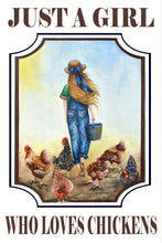 Load image into Gallery viewer, "Just a Girl" Aluminum Sign or Print