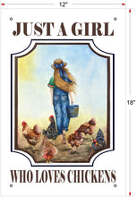 Load image into Gallery viewer, "Just a Girl" Aluminum Sign or Print