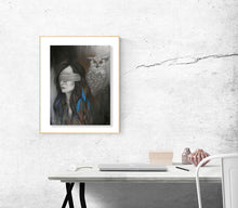 Load image into Gallery viewer, "Who's There?" Fine Art Print
