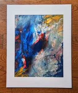SOLD! Floating Acrylic Abstract on Canvas